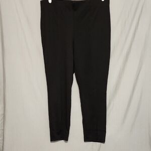 Ruby Rd. Black Trousers With Ankle Slit
